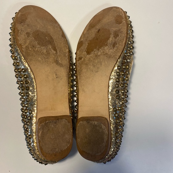Steve Madden Gold Spike Flats - Picture 4 of 7